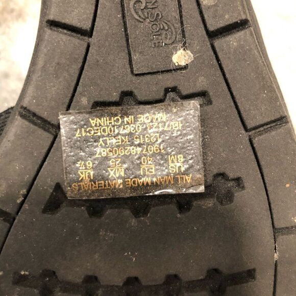 MOUNTAIN SOLE SANDALS, Kelly Black Sling Back Wedge Size 8 - Picture 8 of 8